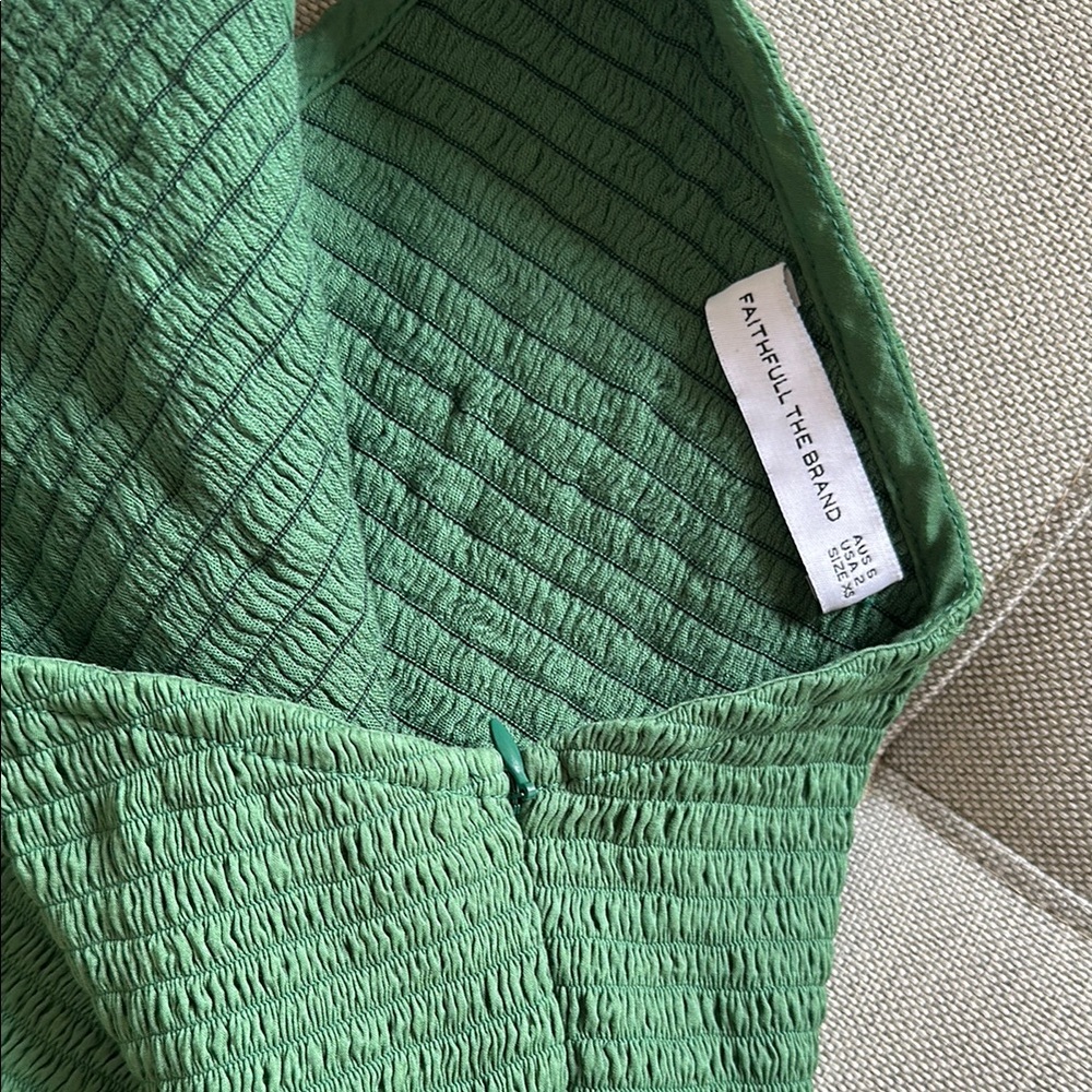 Green One-Shoulder Maxi Dress - Picture 4 of 7